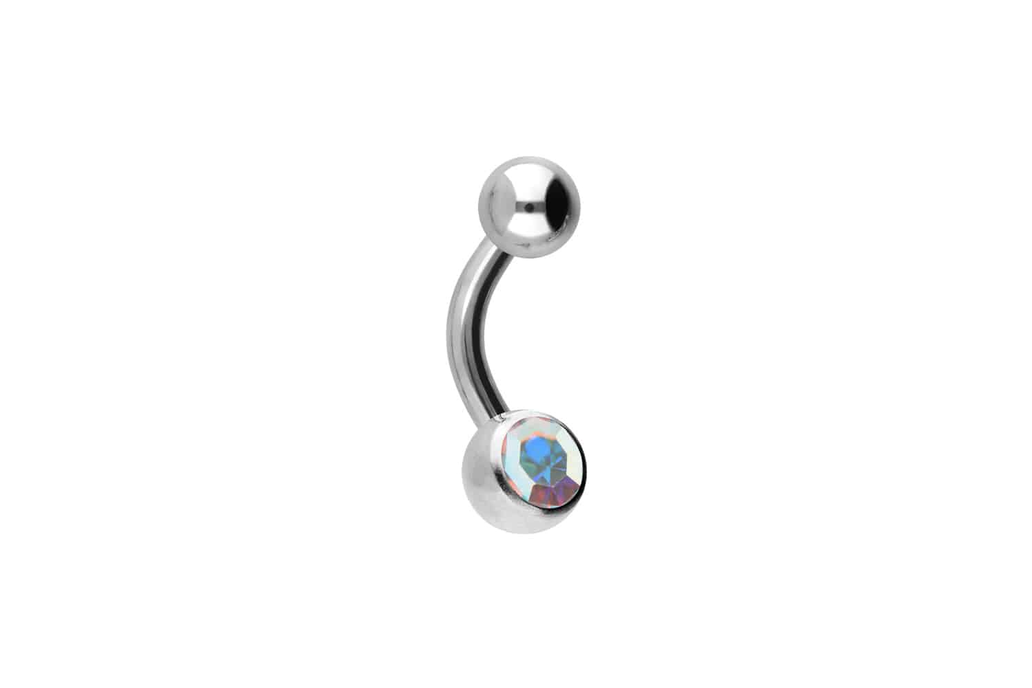 Titan Mini Bananabell Piercing KRISTALL